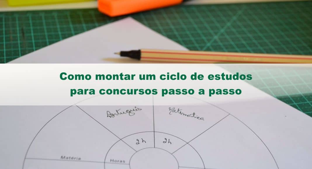 Como Montar Um Ciclo De Estudos Para Concursos Passo A Passo