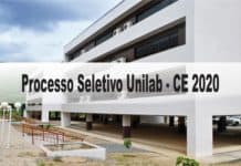 Processo Seletivo Unilab - CE 2020